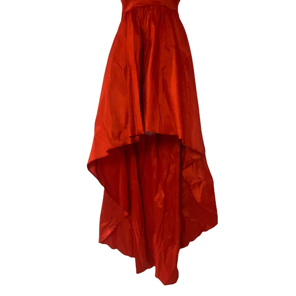 B. Darlin Taffeta Lace High Low Red Cocktail Party Formal Dress Evening Gown - Picture 8 of 15